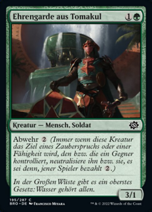 Ehrengarde aus Tomakul