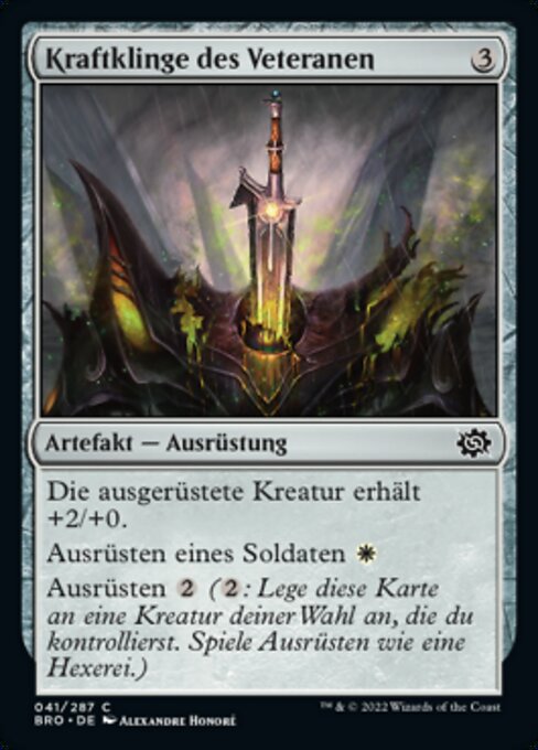 Kraftklinge des Veteranen