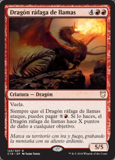 Dragón ráfaga de llamas
