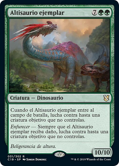 Altisaurio ejemplar