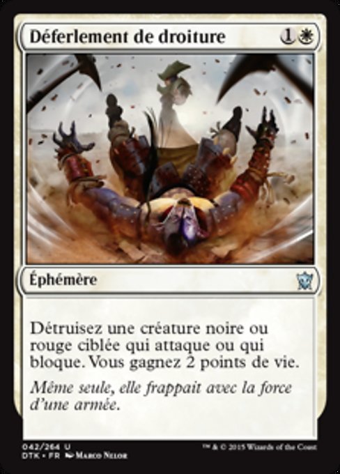 Déferlement de droiture