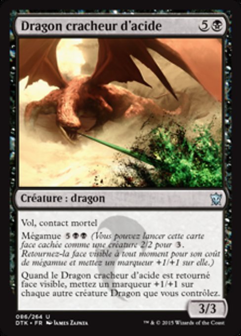 Dragon cracheur d'acide