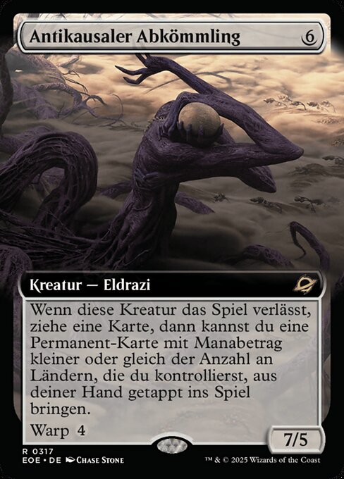 Antikausaler Abkömmling