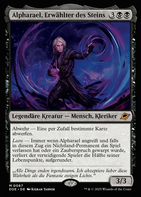 Alpharael, Stonechosen