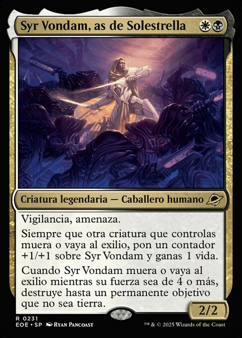 Syr Vondam, Sunstar Exemplar