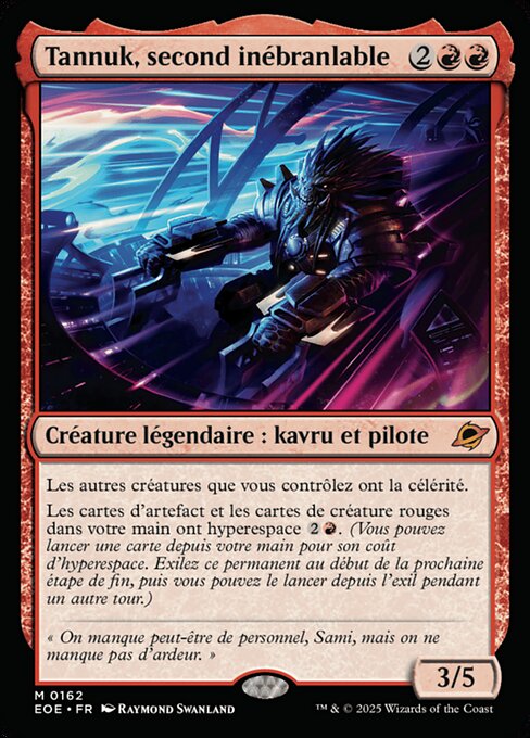 Tannuk, Steadfast Second