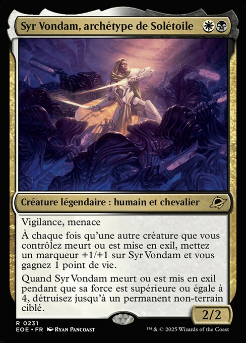 Syr Vondam, Sunstar Exemplar