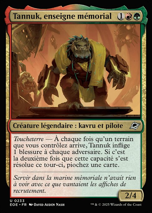 Tannuk, Memorial Ensign