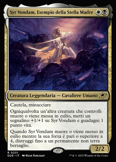 Syr Vondam, Sunstar Exemplar