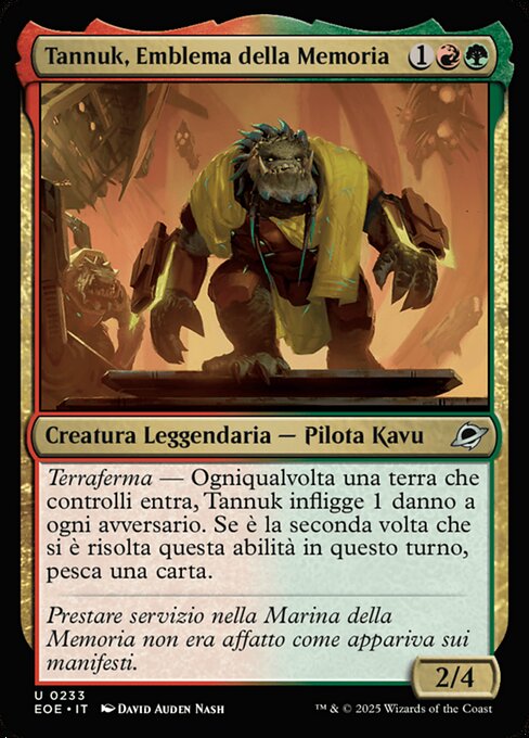 Tannuk, Memorial Ensign