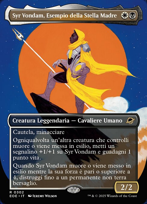 Syr Vondam, Sunstar Exemplar