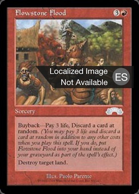 Inundación de piedra variable