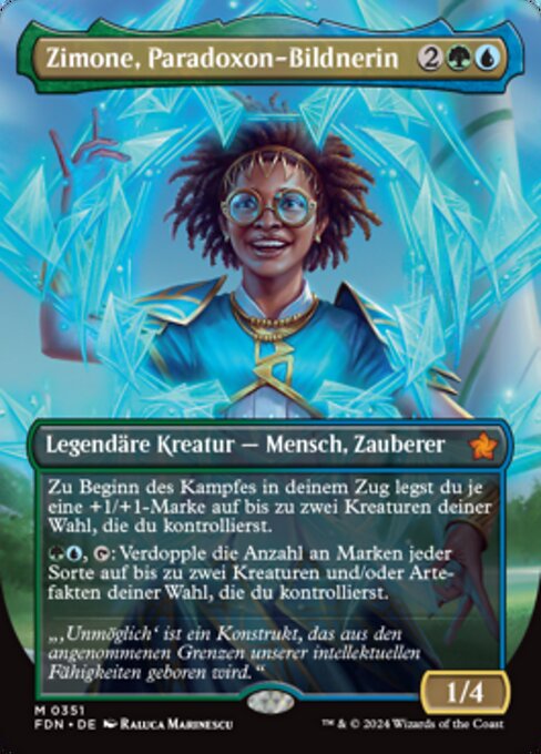 Zimone, Paradoxon-Bildnerin