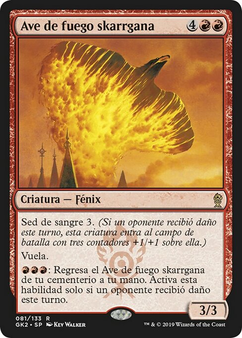 Ave de fuego skarrgana