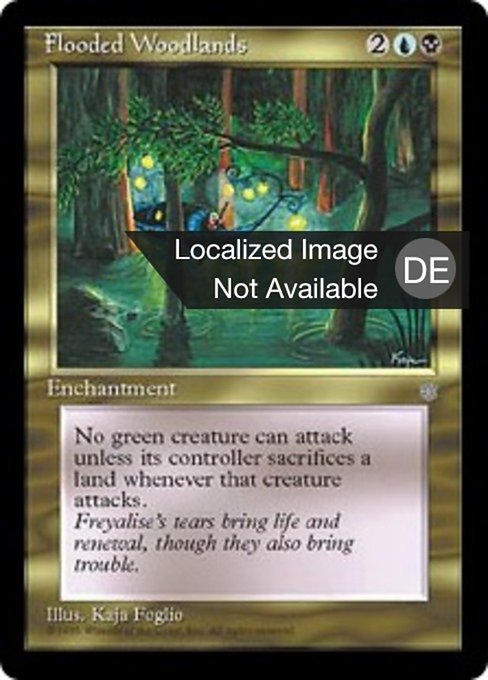 Überflutetes Waldland