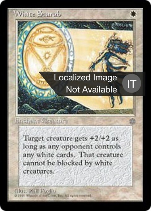 Scarabeo Bianco
