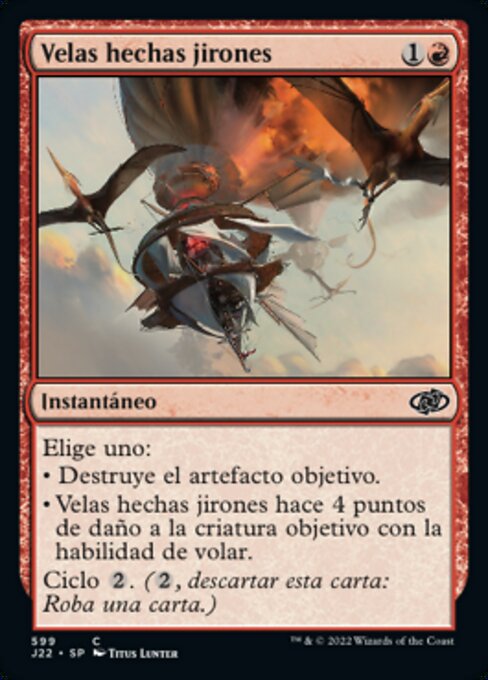 Velas hechas jirones