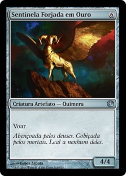 Sentinela Forjada em Ouro