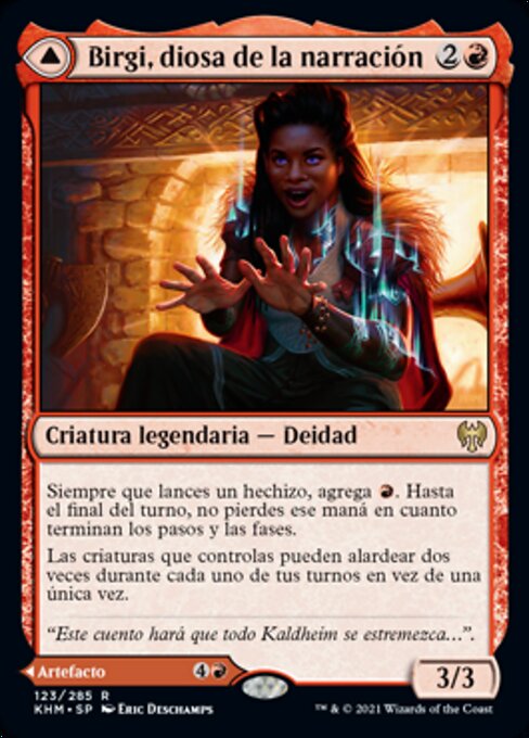 Birgi, God of Storytelling // Harnfel, Horn of Bounty