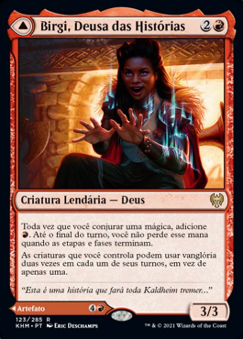 Birgi, God of Storytelling // Harnfel, Horn of Bounty