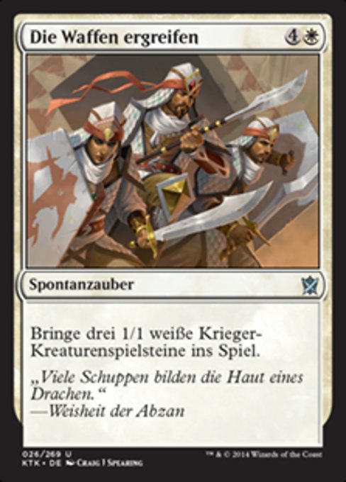 Die Waffen ergreifen