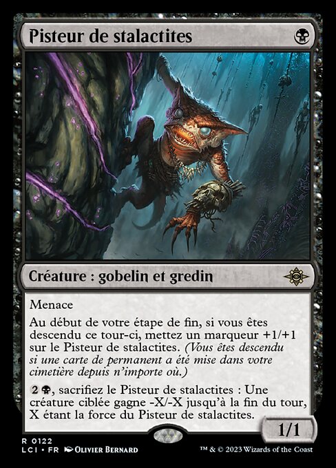 Pisteur de stalactites