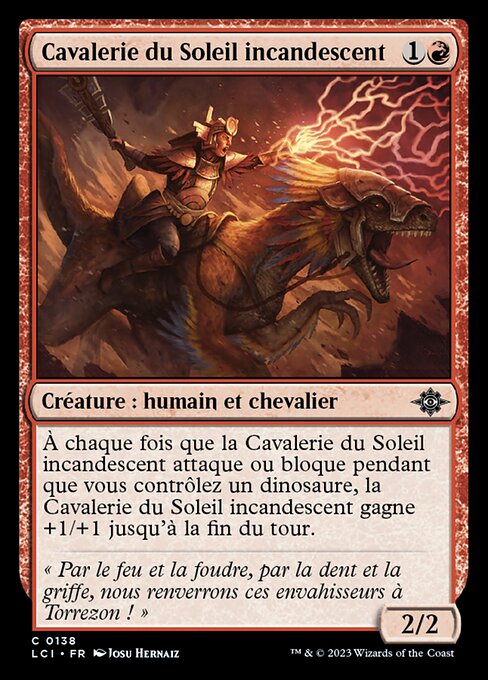 Cavalerie du Soleil incandescent