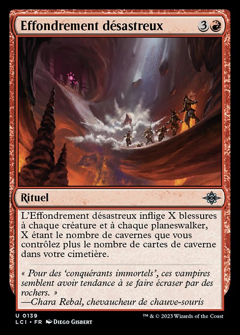 Effondrement désastreux