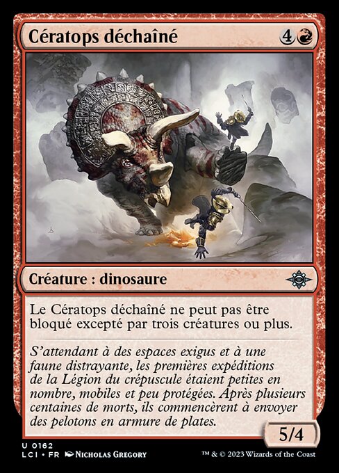 Cératops déchaîné