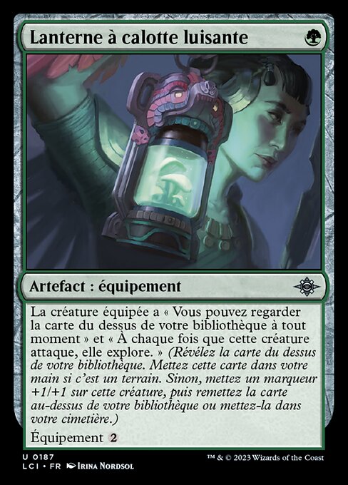 Lanterne à calotte luisante