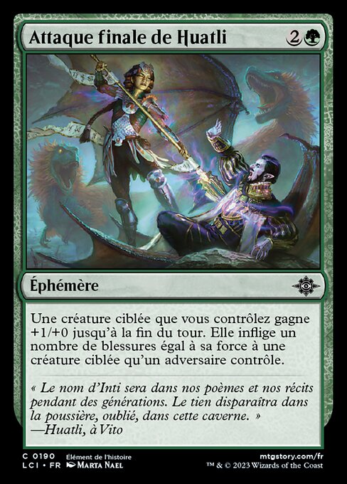 Attaque finale de Huatli