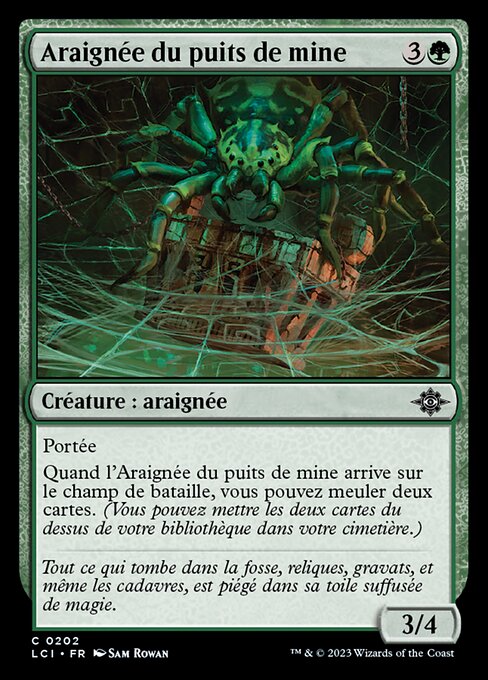 Araignée du puits de mine