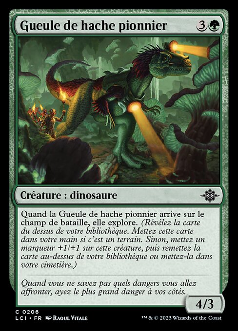 Gueule de hache pionnier