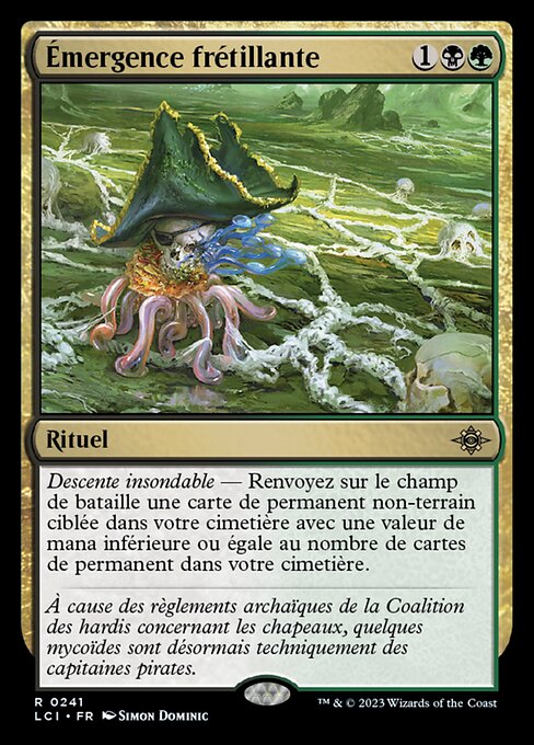 Émergence frétillante