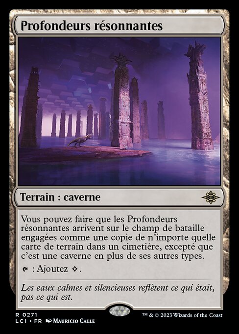 Profondeurs résonnantes