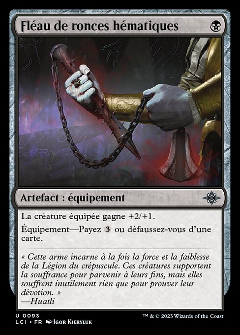 Fléau de ronces hématiques