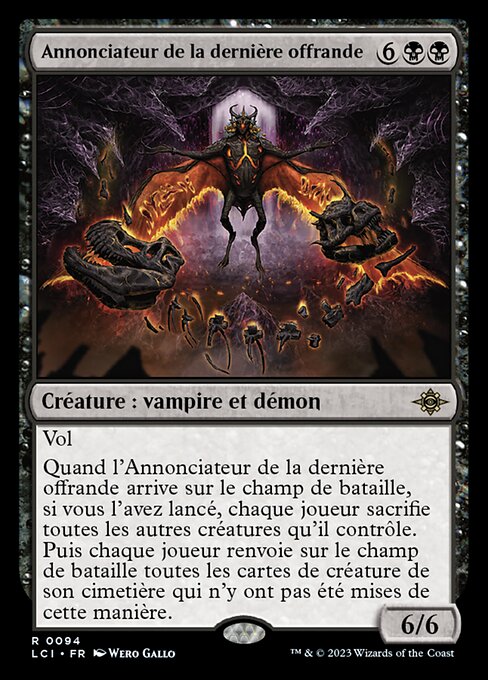 Annonciateur de la dernière offrande