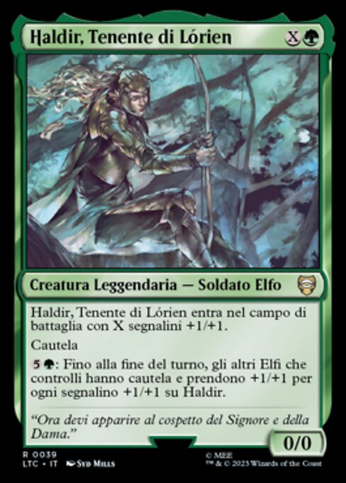 Haldir, Tenente di Lórien