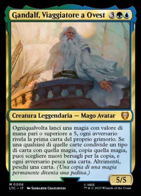 Gandalf, Viaggiatore a Ovest