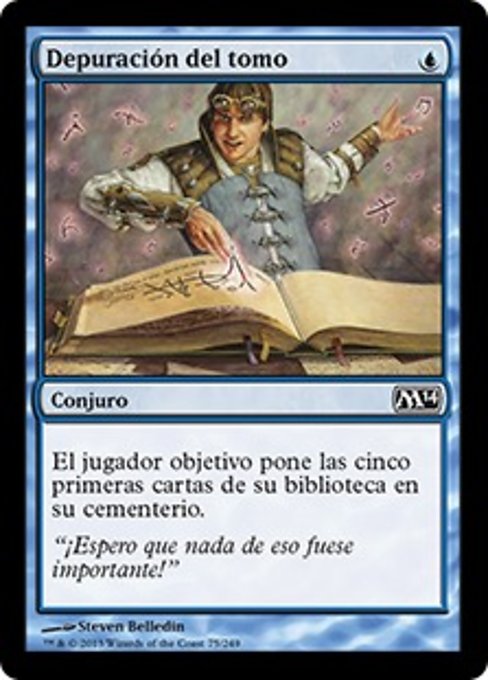 Depuración del tomo