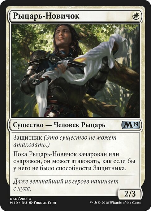 Рыцарь-Новичок