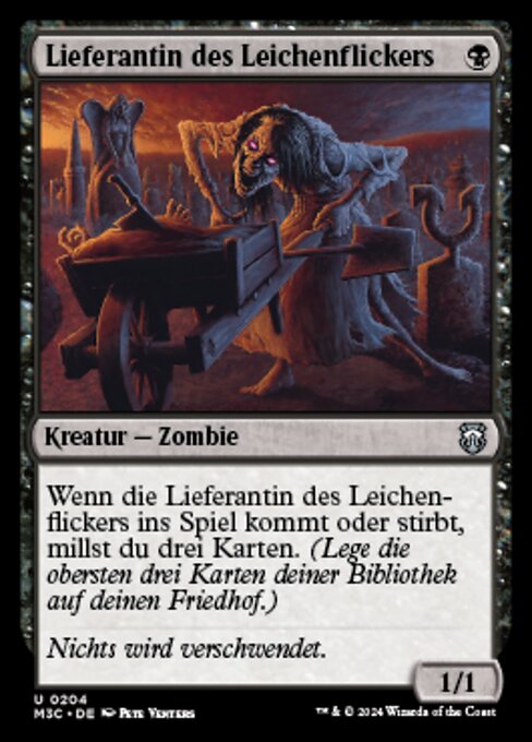 Lieferantin des Leichenflickers