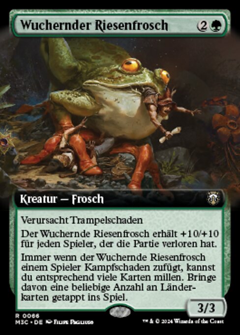 Wuchernder Riesenfrosch