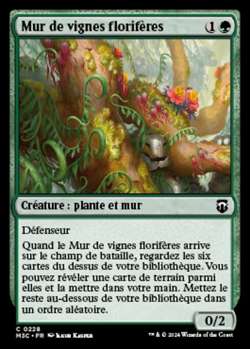 Floriferous Vinewall