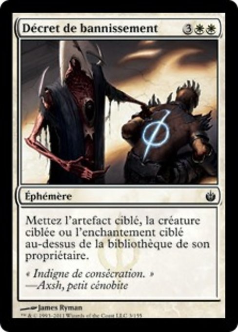 Décret de bannissement