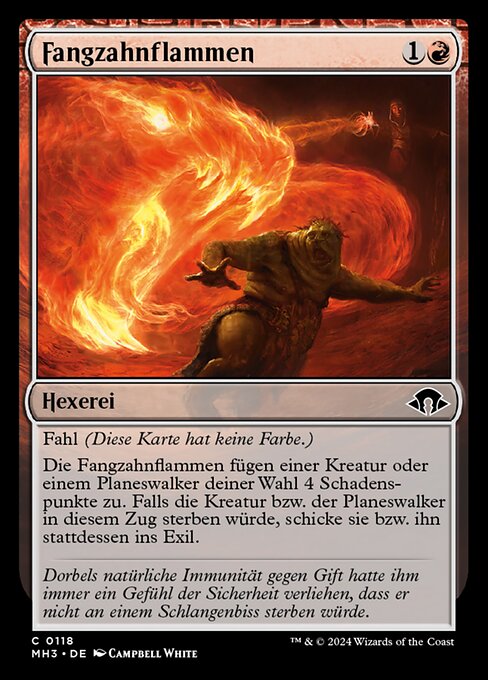 Fangzahnflammen
