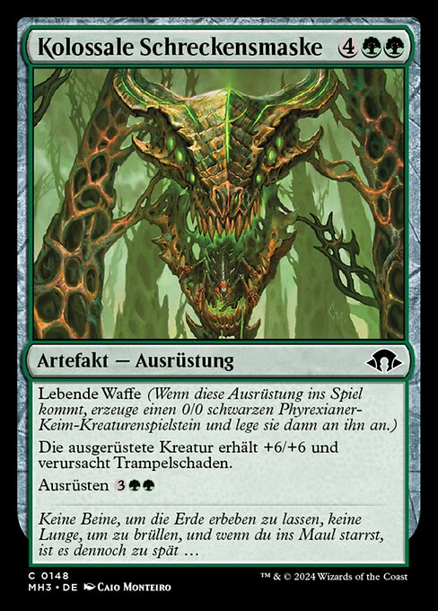 Kolossale Schreckensmaske