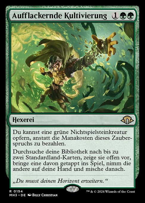 Aufflackernde Kultivierung