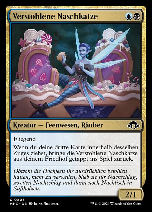 Verstohlene Naschkatze