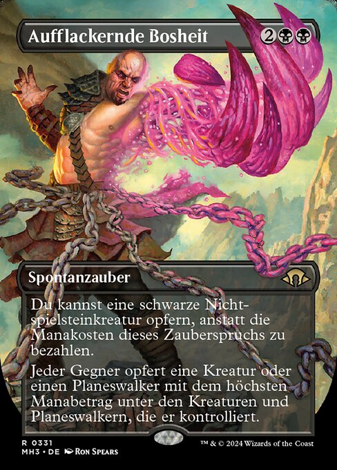 Aufflackernde Bosheit